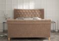 Cavendish Savannah Mocha Upholstered Super King Size Sleigh Bed Only