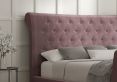 Cavendish Velvet Lilac Upholstered Super King Size Sleigh Bed Only