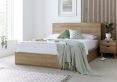 Chicago Riviera Oak Ottoman Storage Bed - Double Ottoman Only