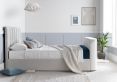 Lucille Upholstered TV Bed Natural Velvet - Double Bed Frame Only