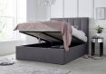 Linea Grey Upholstered Ottoman Double Bed Frame Only