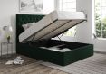 Maxi Hugo Bottle Green Upholstered Ottoman King Size Bed Frame Only