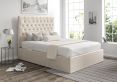 Maxi Hugo Ivory Upholstered Ottoman Double Bed Frame Only