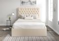 Maxi Linea Linen Upholstered Ottoman Double Bed Frame Only