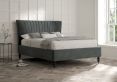 Melbury Upholstered Bed Frame - Compact Double Bed Frame Only - Savannah Ocean