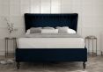 Melbury Upholstered Bed Frame - Single Bed Frame Only - Velvet Navy