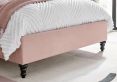 Lilly Upholstered Pink Super King Size Bed Frame Only