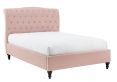 Lilly Upholstered Pink King Size Bed Frame Only