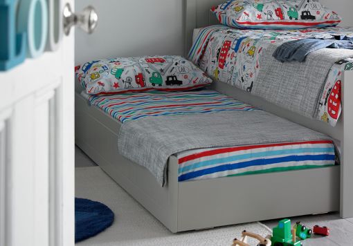 Liv & Lou Grey Compact Single Guest Sleepover UnderBed