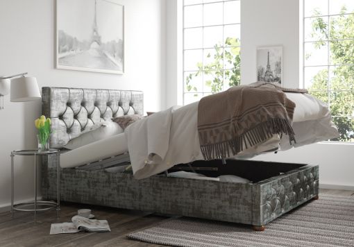 Rimini Upholstered Ottoman Bed Frame Only