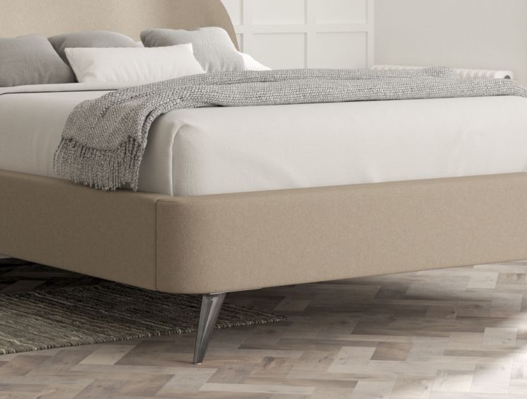 Eclipse Upholstered Bed Frame - Single Bed Frame Only - Arran Natural