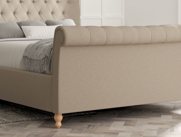 Cavendish Arran Natural Upholstered Double Sleigh Bed Only