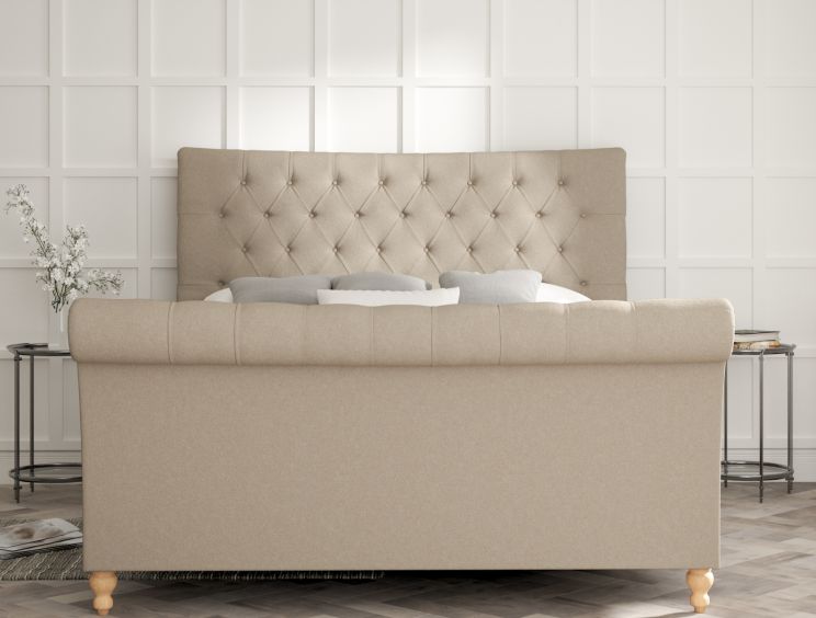 Cavendish Arran Natural Upholstered King Size Sleigh Bed Only