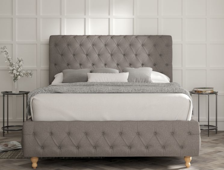 Billy Upholstered Bed Frame - Single Bed Frame Only - Shetland Mercury