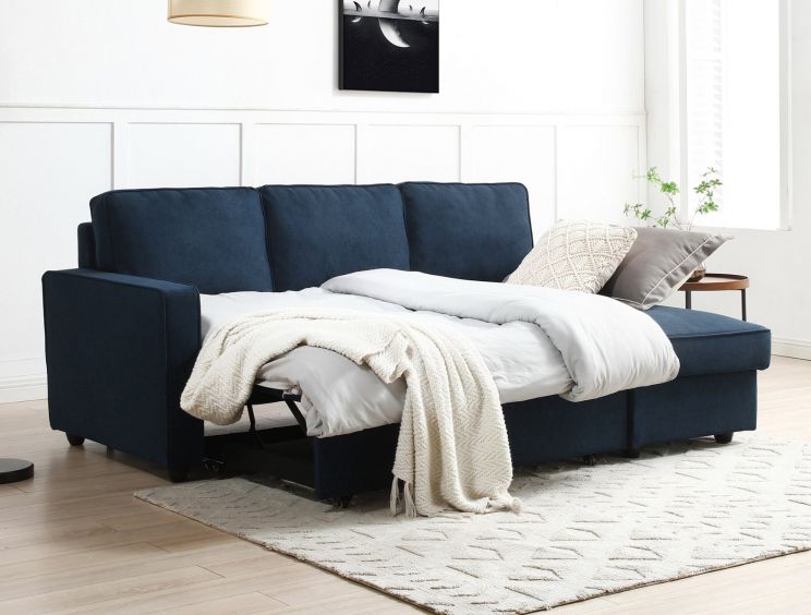 Richmond Blue Corner Sofa Bed