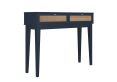 Newquay Blue Rattan 2 Drawer Dressing Table