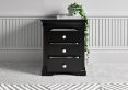 Chateaux Black 3 Drawer Bedside Only