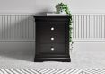 Chateaux Black 3 Drawer Bedside Only