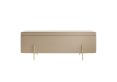 Sandwith Beige Velvet Upholstered Ottoman Storage Box