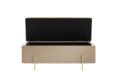 Sandwith Beige Velvet Upholstered Ottoman Storage Box