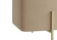 Sandwith Beige Velvet Upholstered Ottoman Storage Box