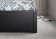 Malmo Black Wooden Ottoman Storage Bed - King Size Ottoman Only