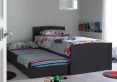 Portland Anthracite Grey Bed With Liv & Lou Guest Underbed Frame Only