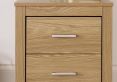 Essentials 2 Drw Oak Bedside