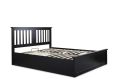 Malmo Black Wooden Ottoman Storage Bed - King Size Ottoman Only