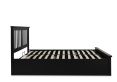 Malmo Black Wooden Ottoman Storage Bed - King Size Ottoman Only