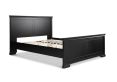 Chateaux Black Wooden Bed Frame Only - King Size