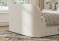 Copenhagen Upholstered Ottoman TV Bed Off White - King Size Bed Frame Only