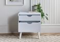 Molle 2 Drawer White Bedside