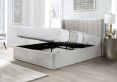 Wilson Champagne King Size Upholstered Ottoman Bed Frame