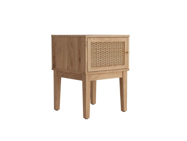 Newquay Rattan 1 Drawer Lamp Stand