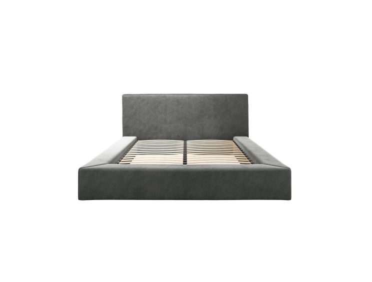 Aldeburgh Dapple Grey Velvet Upholstered King Size Bed Frame