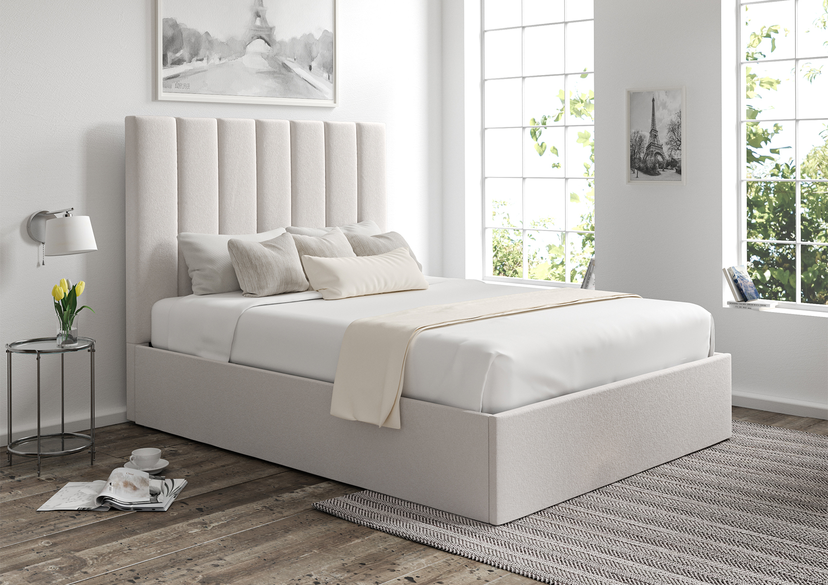 View Amalfi Upholstered Ottoman Bed Frame Only Time4Sleep information