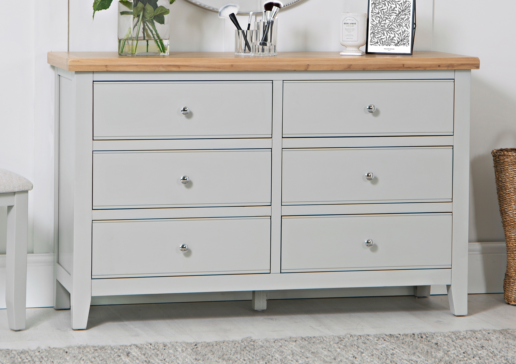 View Eastwood Grey 6 Drawer Chest Time4Sleep information