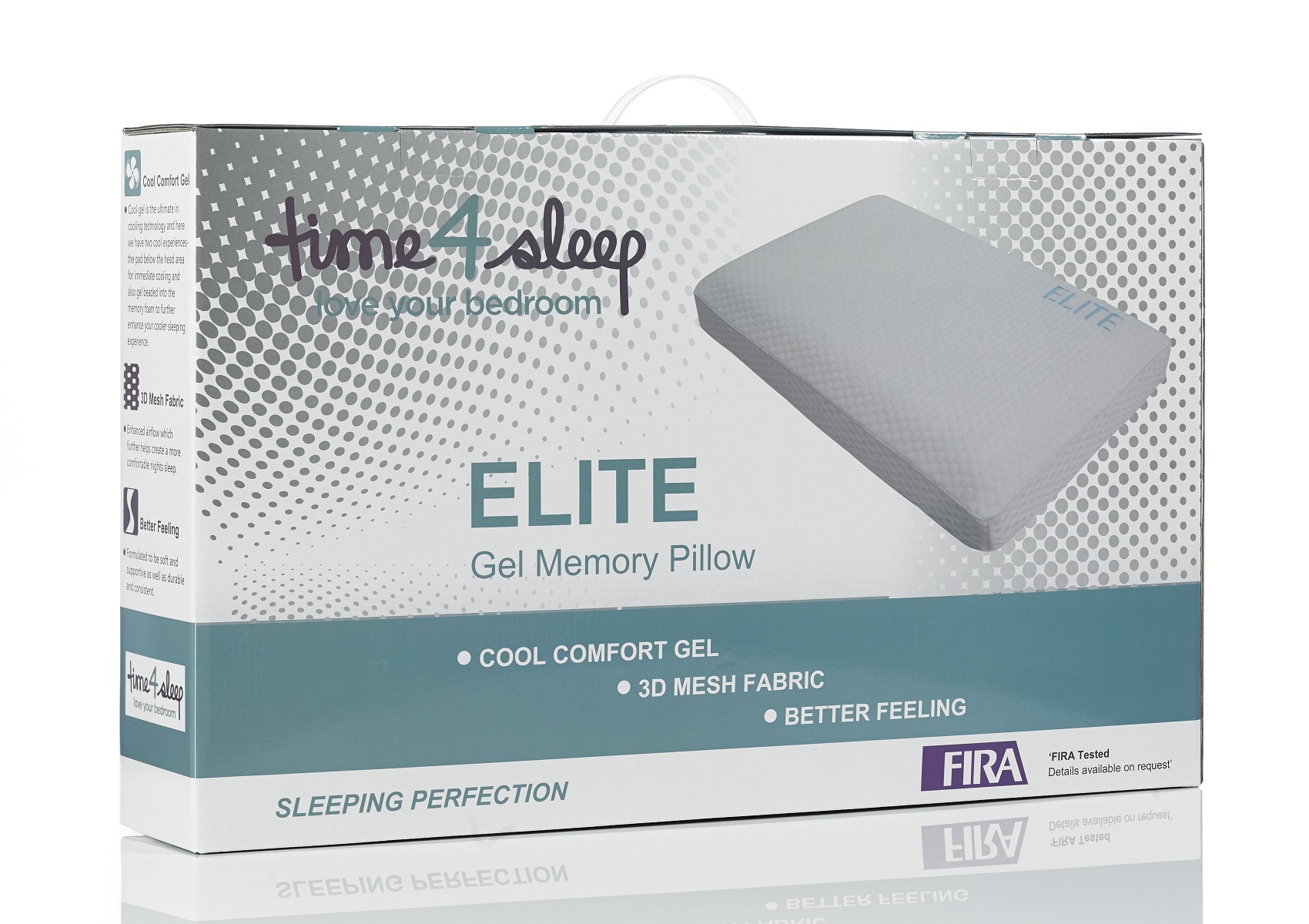 View Elite Gel Memory Pillow Time4Sleep information