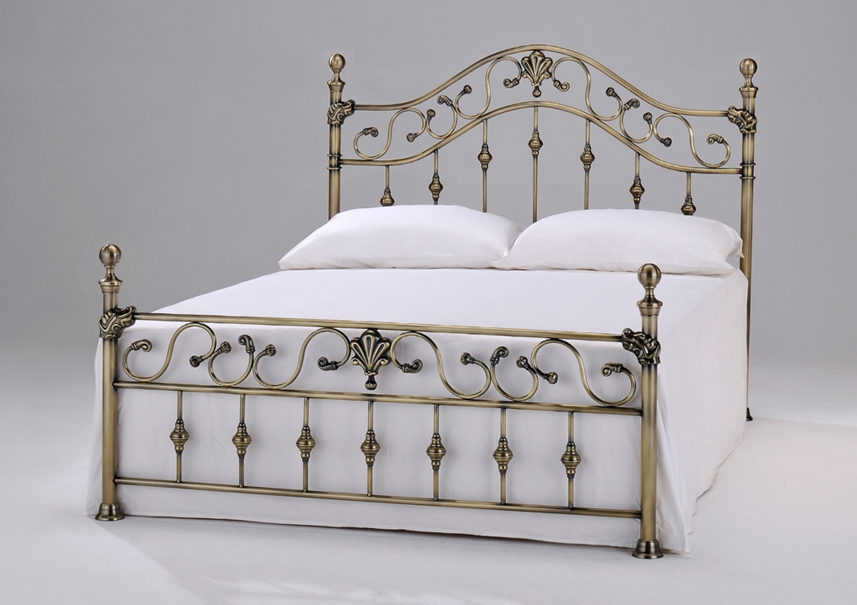 View Harmony Antique Brass Metal Double Bed Time4Sleep information