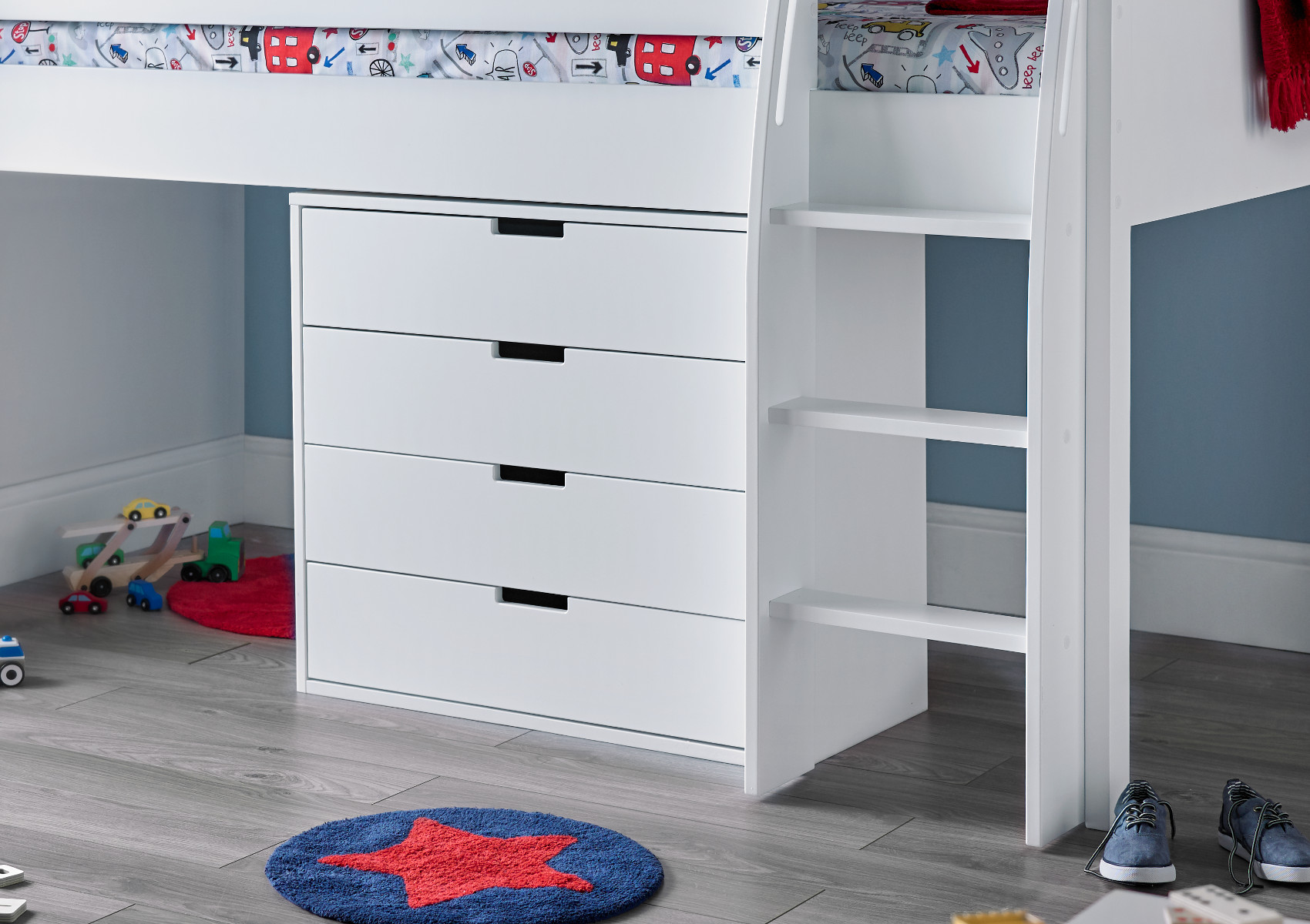 View Montana White Wooden Single Childrens Bed Time4Sleep information
