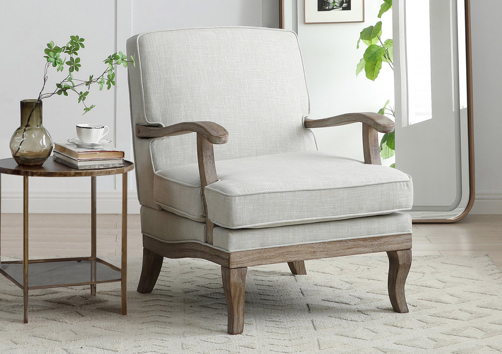 View Parma Natural Cream Chair Time4Sleep information
